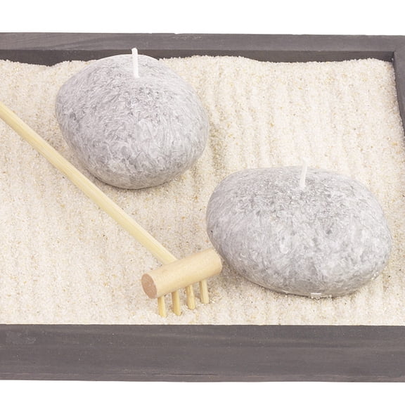 UEETEK Mini Zen Garden Rake Set, 8-Piece Beige Sand Tray Rakes for Relaxation and Meditation