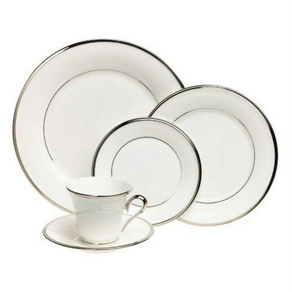 Lenox Solitaire White 5-piece Dinnerware Place Setting