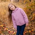 thumbnail image 4 of Rokka&Rolla Girls' Bubble Hem Transitional Jacket Fleece Lined Windbreaker, 4 of 13