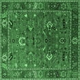 thumbnail image 1 of Ahgly Company Indoor Square Oriental Emerald Green Traditional Area Rugs, 8' Square, 1 of 4