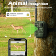 thumbnail image 4 of CAMPARK Trail Camera with 4G Cellular Solar, 1080P Hunting Game Camera with Live View and Motion Alerts, Color Night Vision IP66 Waterproof for Wildlife Monitoring, 4 of 8