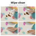 thumbnail image 4 of JEUXUS Easter Eggs Fitted Round Tablecloth,Cute Colorful Table Cover with Elastic Edge,Waterproof Oilproof Table Cloths for Kitchen Dining Indoor Outdoor Tea Tables White, 4 of 7
