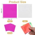 thumbnail image 2 of Uxcell 100 Pcs 5 x 5 Inch Square Aluminum Foil Candy Wrappers, Rose Red, 2 of 6