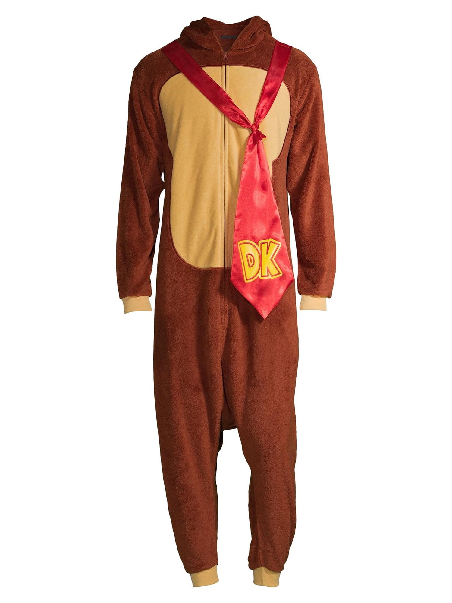 Nintendo, Adult Mens, Super Mario Brothers Donkey Kong Pajamas Union Suit, Sizes S-XL