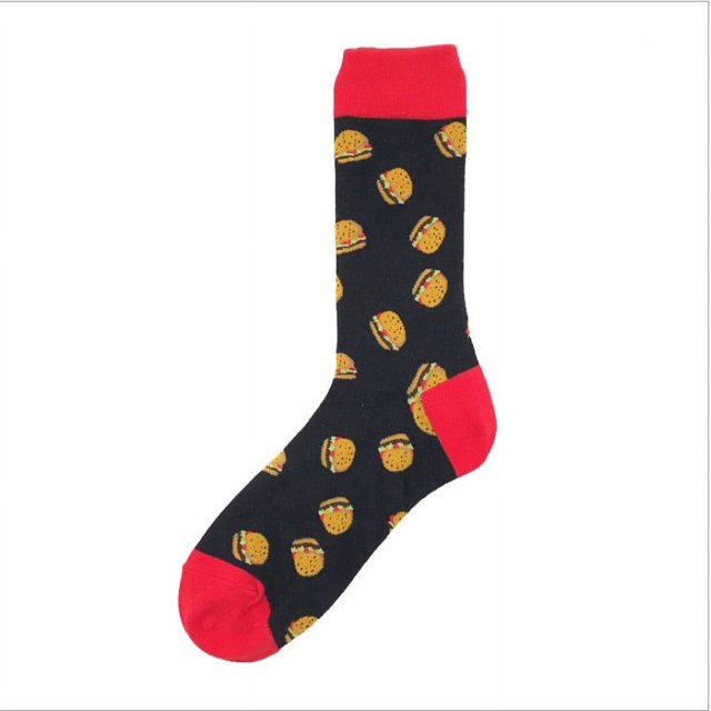 Dianli Cadeaux pour Femmes Cadeaux pour Femmes Hommes Mode Hommes Femmes Unisexe Décontracté Coton Imprimé Bas Mi-Bas Chaussettes 1 Paire de Chaussettes Rouge
