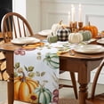 thumbnail image 3 of Pumpkin Sunflower Table Runner, Autumn Thanksgiving Kitchen Dining Table Decoration for Home Party Decor 13x120 Inches, 3 of 9