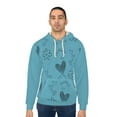 thumbnail image 5 of TSmartArt @ Walmart. Scribble. Unisex Pullover Hoodie. Regular Plus S-2XL, 5 of 5
