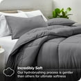thumbnail image 2 of Bare Home Goose Down Alternative Comforter Set - 3 Piece Set - Full/Double, Gray, 2 of 7