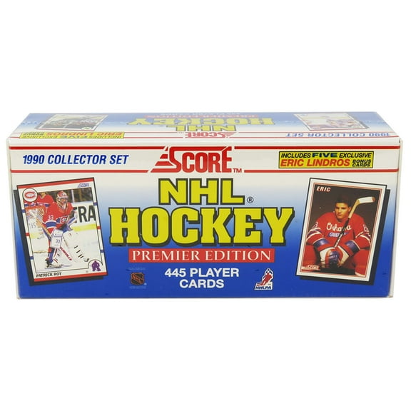 1990 Score Hockey Unopened Factory Sealed Set - 445 Cards (Jagr/Brodeur/Lindros RC's)