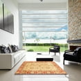 thumbnail image 6 of Ahgly Company Indoor Square Abstract Chrome Gold Yellow Oriental Area Rugs, 6' Square, 6 of 6