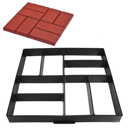 Patio Slabs Home Depot DIY Road Driveway Paving Brick Patio Concrete Slabs Path Garden Walk Maker Cement Brick Mold ()