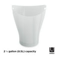thumbnail image 6 of Umbra 2.25 gal Garbino Plastic Open Top Bathroom Trash Can, White, 6 of 11
