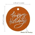 thumbnail image 6 of Inkdotpot Real Silver Foil Happy Holiday Tag Favor Hang Paper Tag 100 Piece, 6 of 7