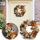 thumbnail image 1 of Ganfancp Thanksgiving Algodón Hoja de Arce Frutas Guirnalda Corona Blanca Hoja de Arce Calabaza Decoración Pared Colgante Puerta Decoración Ofertas y Liquidaciones 1X Corona de Piñas de Arce y Calaba, 1 of 7