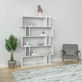 thumbnail image 3 of Ada Home Decor Berwyn Multiple Tier Open Shelf Modern Bookcase, White, 3 of 7