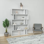 Ada Home Decor Berwyn Multiple Tier Open Shelf Modern Bookcase, White