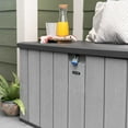 Lifetime 150 Gallon Outdoor Storage Deck Box, Storm Dust Gray (60215