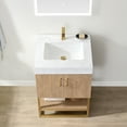 thumbnail image 6 of Vinnova Alistair 24" White Grain Stone Top Vanity in Oak w/o Mirror, 6 of 14
