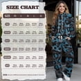 thumbnail image 6 of Psesaysky Women 2 Piece Outfits Blue Cheetah Print Fall Sweatsuits Turtleneck Sweatshirt Wide Leg Sweatpants Y2K Lounge Sets Tracksuit, Size XS, 6 of 6