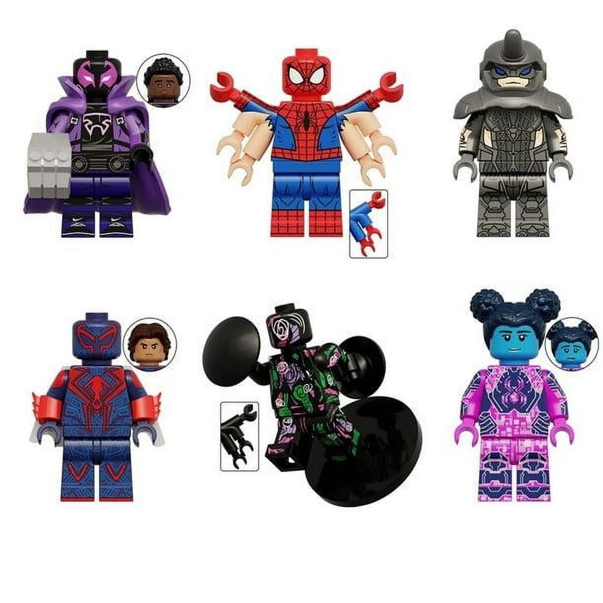 Super Heroes Spider-Man, Prowler, Rhino Figures Toy Building Kit