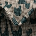 thumbnail image 4 of Unique Loom Outdoor Safari Collection Area Rug - Samburu (10' Round Teal/Gray), 4 of 7