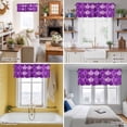 thumbnail image 5 of Purple Fish Scales Valance Curtain Ombre Fish Tail Abstract Art Vintage Window Valances Rod Pocket Short Curtains Window Treatments for Kitchen Bedroom Bathroom Laundry 42" x 18", 5 of 9
