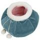 thumbnail image 2 of Cama plegable con forma de cesta para dormir, cálida y suave, ideal para mascotas, color azul, 2 of 14