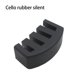 thumbnail image 5 of Yuarrent Instrumento de cuerda acústica, repuesto silencioso de goma, bloque silenciador reutilizable, equipo Musical, asistente, regalo de Accesorios para instrumentos musicales Violonchelo, 5 of 6
