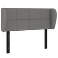 thumbnail image 2 of vidaXL Headboard with Ears Dark Gray 40.6"x9.1"x30.7"/34.6" Fabric, 2 of 35