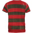 thumbnail image 2 of Halloween Striped and Bloody Nightmare Sweater All Over Adult T-Shirt - Medium, 2 of 2
