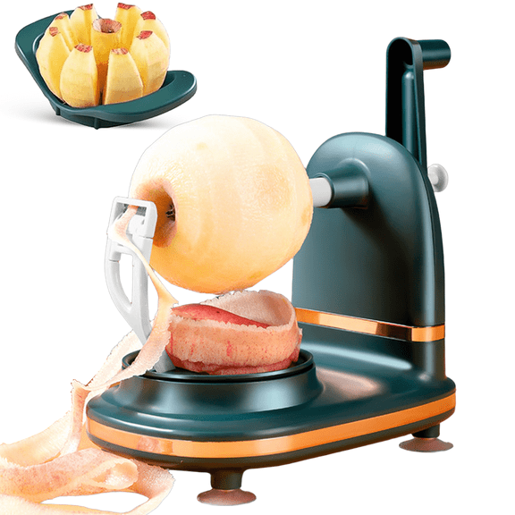 Puseky Apple Peeler Slicer Stainless, Ajustable Rotary Apple Divider with Sharp Blade Hand, Fruit Peeler for Kitchen Reusable Apple Peeler