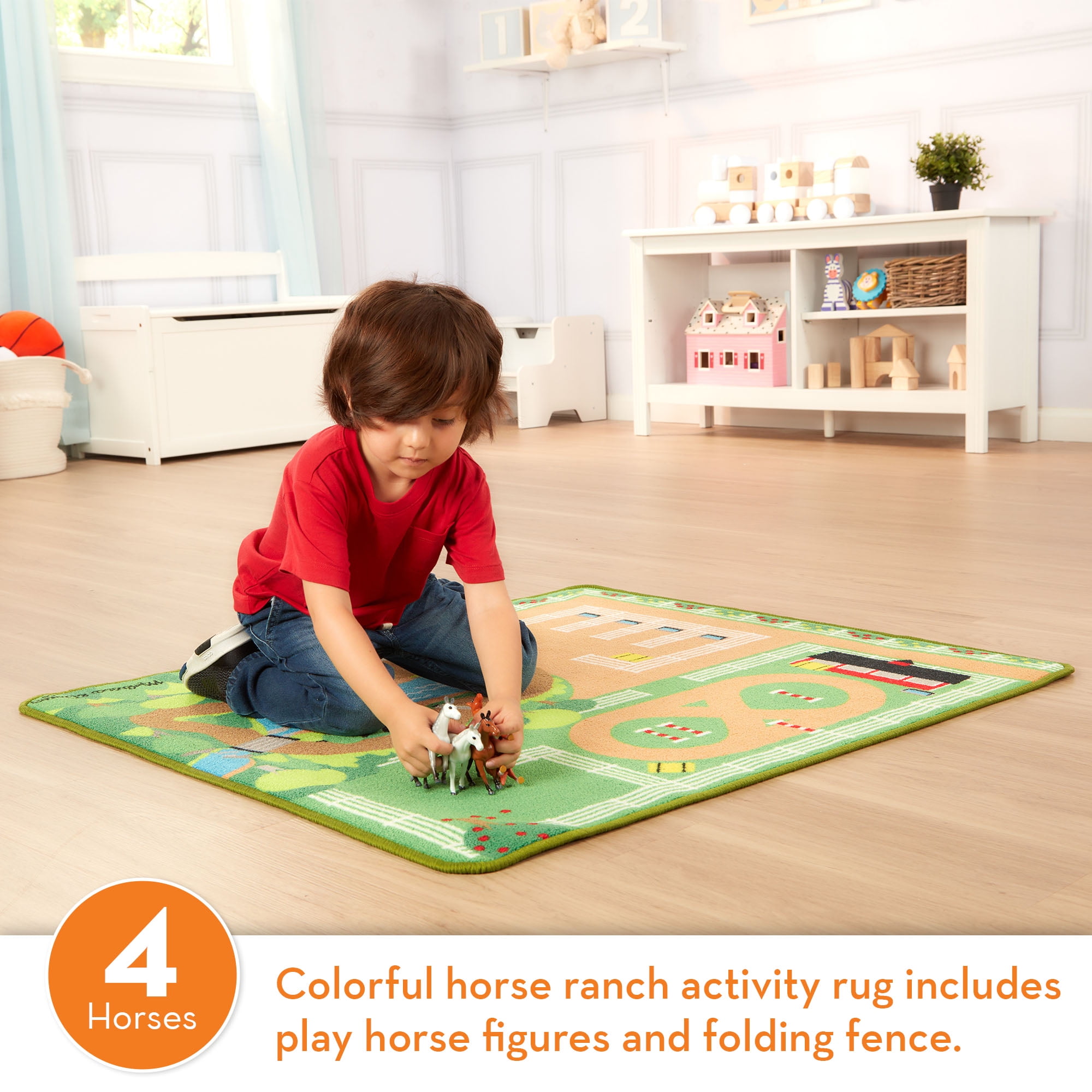 melissa and doug horse rug