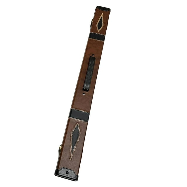 Siruishop Pool Cue Case Pool Billiards Accessories Stylish Portable Pool Cue Stick Box Brown