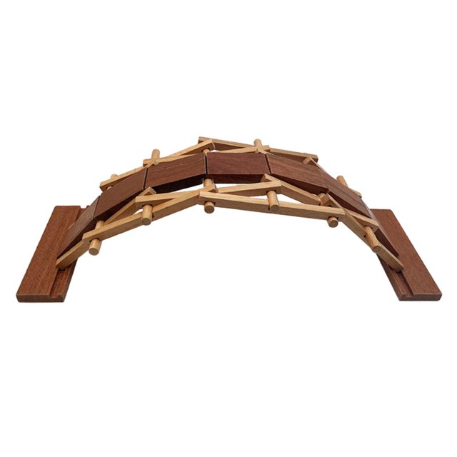 Juguete de puente de arco de madera, rompecabezas 3D, juguete de ensamblaje coleccionables, construcción de madera, juguetes Montessori para niños y perfke Puente de arco educativo