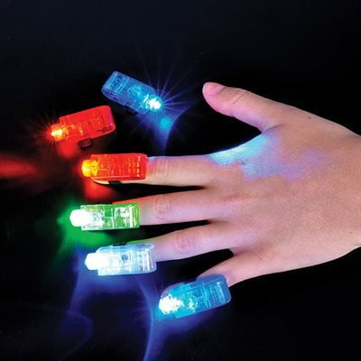 2 Pezzi Uteruik Flash Light Finger COT Easyfashion Light Up Thumbs Props magici