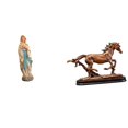 thumbnail image 1 of Figura De Caballo De La Virgen María, Escultura Artística Coleccionable De Resina, Adorno Decorativo Para Escritorio, Oficina, Coche, Sala De Estar, Decoración Del Hogar, 1 of 8