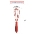 thumbnail image 2 of Color kitchen mini silicone egg beater – mini egg beater set egg beater for mixing, cooking and bakingred, 2 of 4