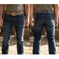 thumbnail image 2 of 29-30  Unisex 1.5" Western Floral Tooled Beaded Full-Grain Leather Belt 26RT53B, 2 of 3
