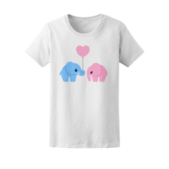 Beautiful Elephant Couple Love Tee Women's -Image by Shutterstock