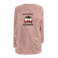 thumbnail image 4 of Nmnitkp Fall Blouses for Women 2024 Soft and Comfortable Sherpa Fuzzy Pullover Merry Christmas Fleece Tunic Tops for Women Xmas Tree Graphic Crewneck Winter Warm Sweatshirts, 4 of 4