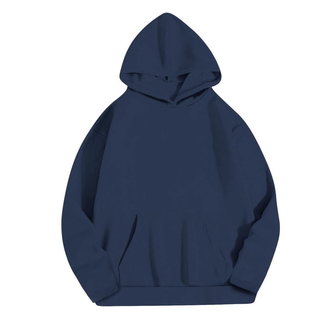 MeetoTime Sweat à Capuche à Manches Longues pour Femmes, Polaire, Grande Poche, Pull