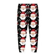 thumbnail image 6 of Staki Silk Christmas Pajamas Boys Pajamas Long Sleeve Top Long Pants Christmas Pajama Sets Kids Funny Prints Pjs 2 Piece Boy Sleepwear(Black,2Y), 6 of 6