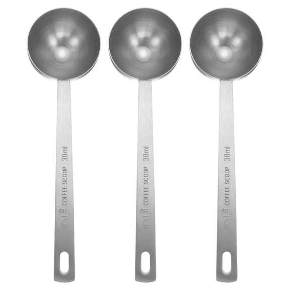 Uxcell 3pcs Single Measuring Spoon 2tbsp (6tsp, 30ml) Stainless Steel Spoon, Silver