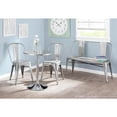 thumbnail image 3 of Bistro Contemporary Adjustable Round Bar Table in Silver by LumiSource, 3 of 6