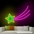thumbnail image 4 of Handmadetneonsign Star Neon Sign, Star Wall Art Decor, Stars Neon Sign, Bedroom Wall Decor 65029, 4 of 5