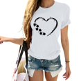 thumbnail image 2 of Pxiakgy Vente Chaude! T-Shirt Trèfle de la Saint-Patrick pour Femmes Chanceux Irlandais Manches Courtes T-Shirt Graphique Trèfle Mode Décontractée Imprimé Amour Col Rond Manches Courtes T-Shirt, 2 of 4