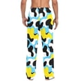 thumbnail image 2 of Men's Pajama Bottoms Cow Pattern Men's Cotton Pajama Pants Men's Loose Printed Pajama Pants Casual Pants with Pockets, 2 of 6