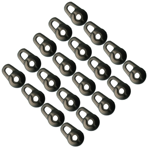 20Pcs Silicone Earphone Caps Earbuds Earphone Protective Cover Headphone Accessories (Black)