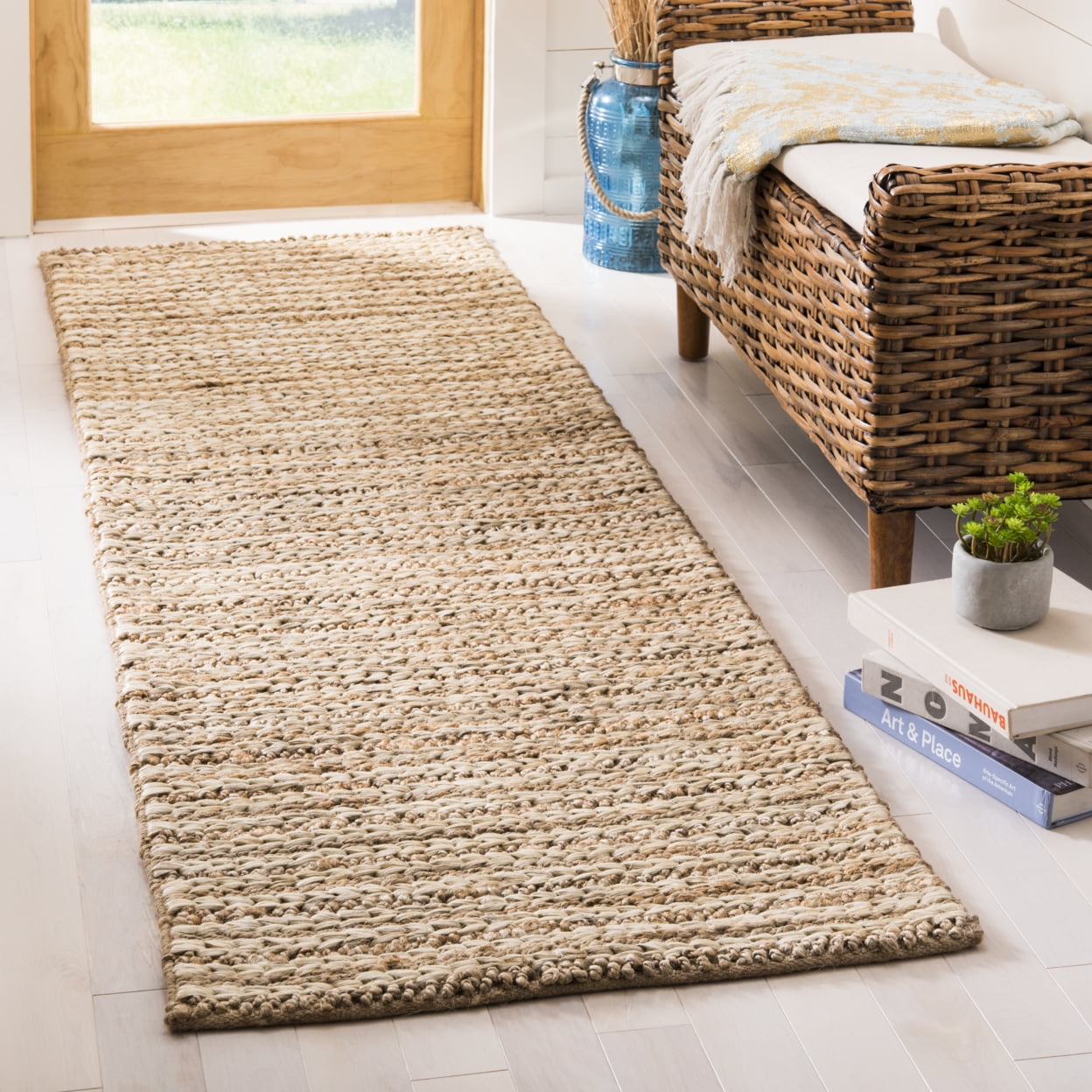SAFAVIEH Natural Fiber Caymen Braided Jute Area Rug, Natural, 5' x 8'