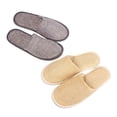 thumbnail image 4 of Bolsa Zapatillas SPA - Zapatillas antideslizantes con punta cerrada para huéspedes del hotel en casa (beige), 4 of 6